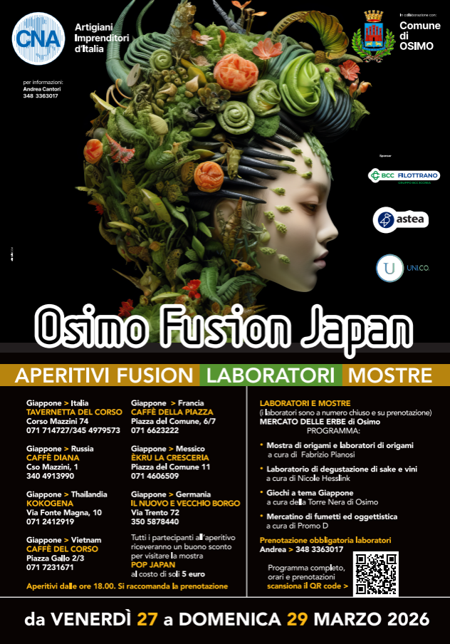  Osimo Fusion Japan: apertivi fusion, laboratori, mostre