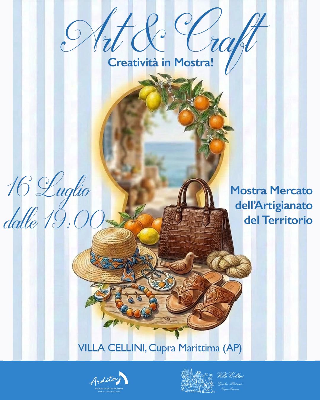  Art & Craft – Creatività in mostra, inaugura “DIMORA VIVA”: il 16 luglio Villa Cellini celebra l’eccellenza dell’Arte e dell’Artigianato Marchigiano